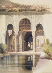 O Tribunal de Myrtles, Alhambra, meados do século XIX
